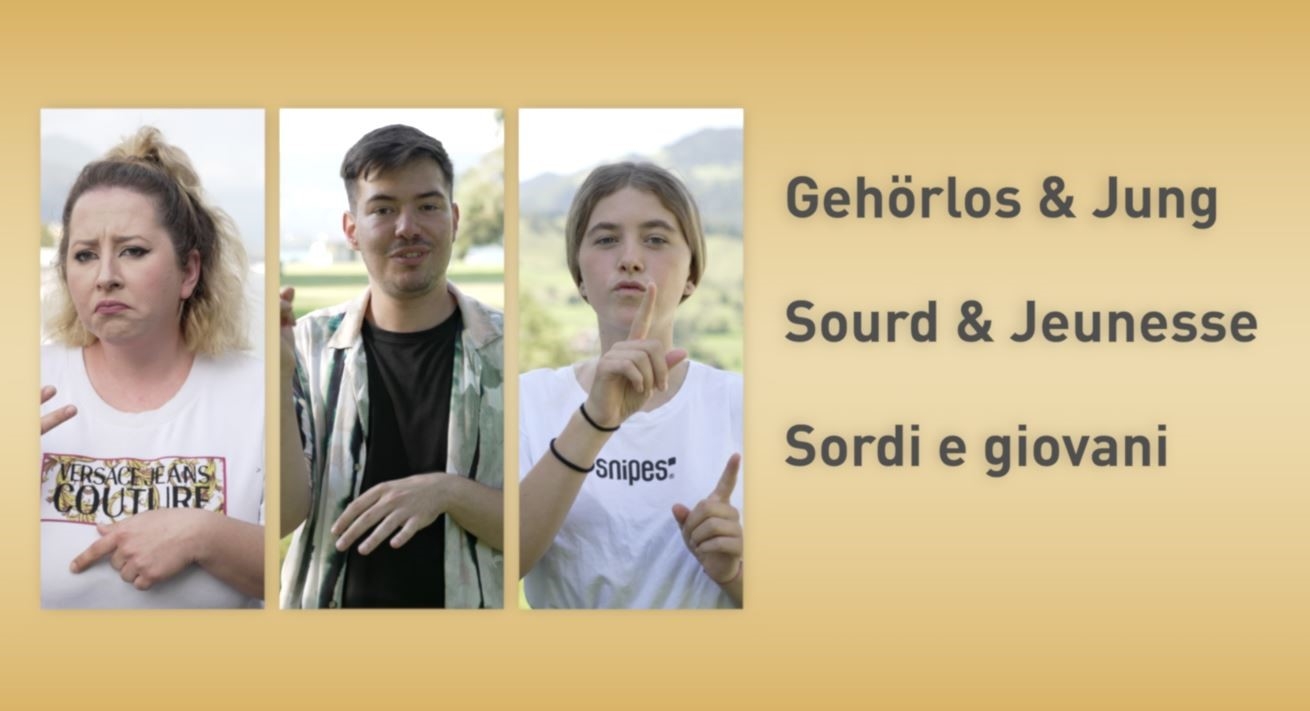 Foto Gehörlos und Jung