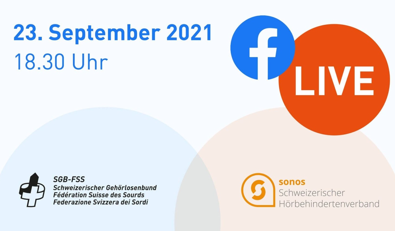 Grafik Live 23.0.2021, 18.30 Uhr Entschuldigung zur Unterdrückung der Gebärdensprache