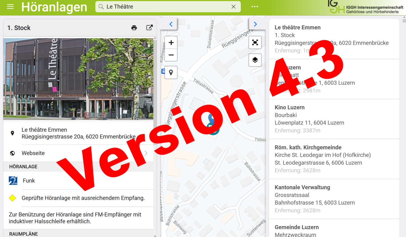 Screenshot www.hoeranlagen.ch mit Version 4.3
