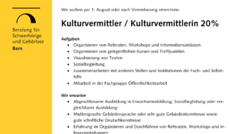 Bild Stellenausschreibung Kulturvermittler:in