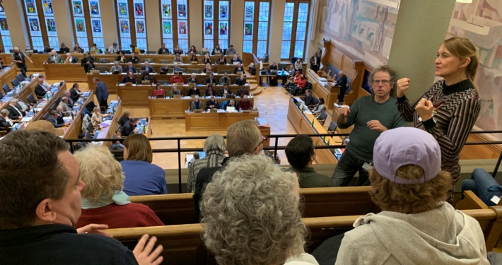 Foto Zuschauertribüne