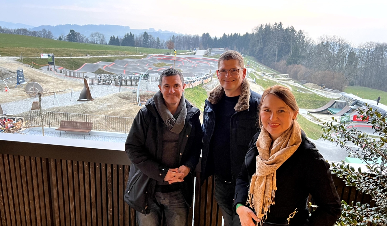 Aussichtsfoto Gelände Swiss Bike Park