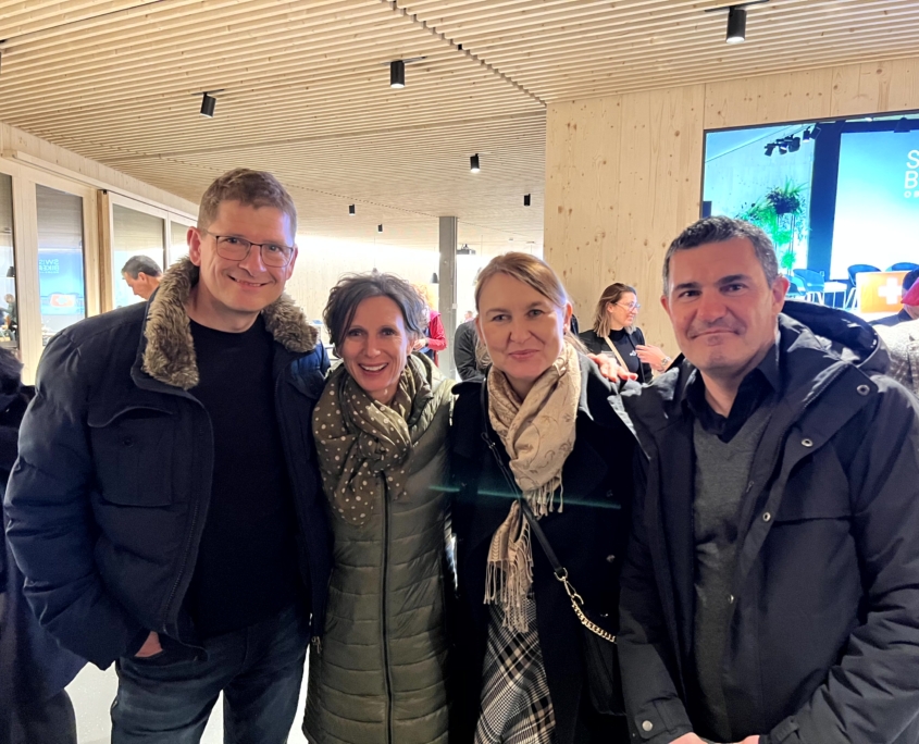 Gruppenbild mit ehemaliger Ständerätin Pascale Bruderer
