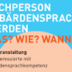 Infoveranstaltung Fachperson Gebärdensprache werden