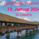 Visualbild Luzerner Kapellbrücke mit Titel Gehörloser Frauentag 2024