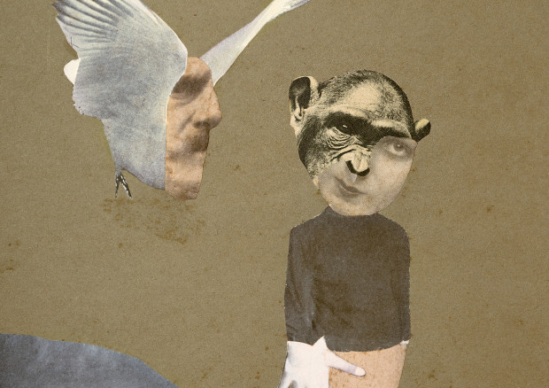 Hannah Höch, Flucht (Ausschnitt), 1931, Collage, Fotomontage, 23 x 18,4 cm. Institut für Auslandsbeziehungen e.V., Stuttgart © 2023, ProLitteris, Zurich