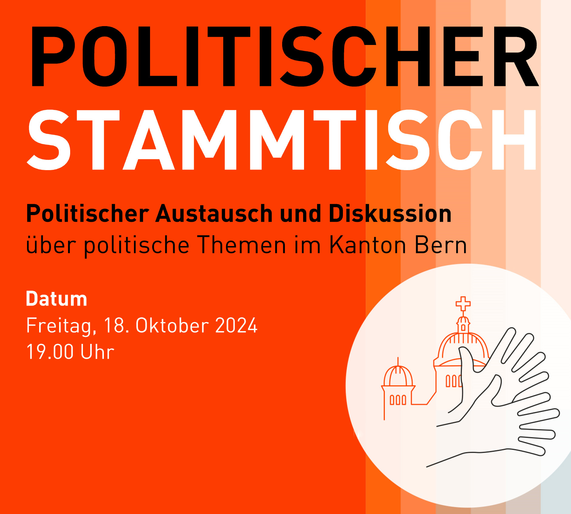 Politischer Stammtisch am 18. Oktober 2024 im Alten Tramdepot
