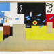 Le Corbusier (Charles-Edouard Jeanneret) Studie für Tapisserie des Gerichtsgebäudes von Chandigarh, 1961 Gouache auf Heliografie 49 × 122 cm Fondation Le Corbusier, Paris © 2025, FLC/ProLitteris, Zurich